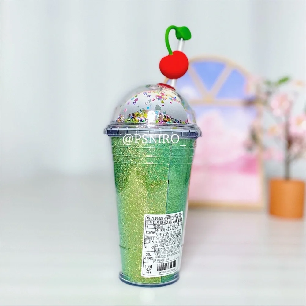 Starbucks Korea Lime Glitter Cold Cup Tumbler